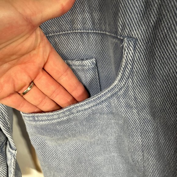 NWT She & Sky Washed Western Button Down Shirt - Picture 6 of 9